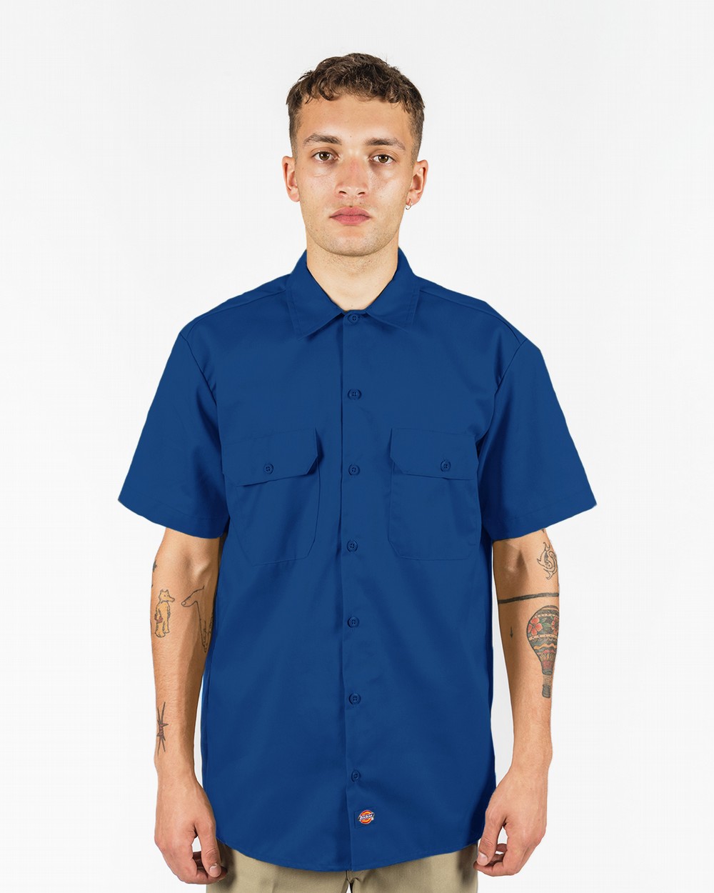 short sleeve button work shirts